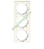 (2CKA001754A2437) 1723-74 Рамка 3 поста Impuls білий, ABB