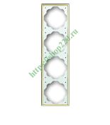 (2CKA001754A3641) 1724-73 Рамка 4 поста Impuls золото, ABB
