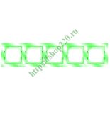 (2CKA001754A4351) 1725-286 Рамка 5 постів Axcent зелений, ABB