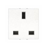 (2CLA223700N1101) N2237 BL Розетка BS 13A/250В Zenit білий, ABB