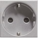 (2CLA228860N1301) N2288.6 PL Розетка заз.шт. Zenit срібл, ABB
