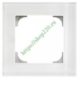 (2CLA857100A3001) 8571 CB Рамка 1 пост Sky біле скло, ABB