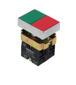 ECX 1107 Кнопка прихована без фіксації, зелена І (Пуск), металевий корпус