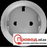 (66227) Celiane Лицьова панель розетки силової 2К+З (безгвинтовий/гвинтовий зажим) німецького стандарта Слонова кістка, Legrand