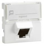 (76505) MOSAIC Розетка інформаційна RJ45 FTP45° кат.6 LCS²(2модуля), колір Білий, Legrand