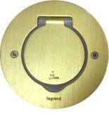 (89711) Розетка напольна кругла бронза, Legrand