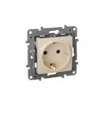 (672321) ETIKA Розетка 2К+З Слонова кістка, Legrand