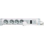 (694664) Подовжувач 4x2К+З 2хRJ45 1,5м розрядник, Legrand