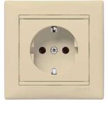 (695615) Valena Розетка 2К+З з рамкою Слонова кістка, Legrand