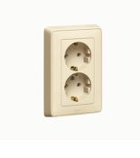 (695918) Cariva Розетка 2х2К+З Слонова кістка, Legrand