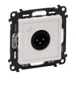 (753174) Valena LIFE Розетка XLR 3-полюсна, штекер Білий, Legrand