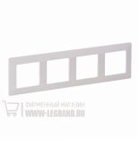 (754004) Valena LIFE Рамка 4 пости Білий, Legrand