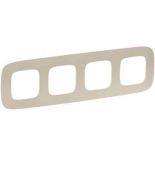 (754384) Valena ALLURE Рамка 4 пости Тиснення Бежевий, Legrand