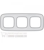 (754423) Valena ALLURE Рамка 3 пости Дзеркало, Legrand