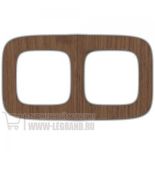 (754462) Valena ALLURE Рамка 2 пости Горіх, Legrand