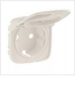 (754849) Valena ALLURE Накладка розетки 2К+З з кришкою Жемчуг, Legrand