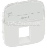 (755475) Valena ALLURE Лицьова панель RJ11/RJ45 з текстом Білий, Legrand
