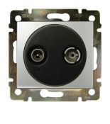 (770133) Valena Розетка TV-R кінцева 10дБ Алюміній, Legrand