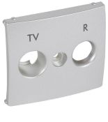 (770142) Valena Лицьова панель для розетки TV-R Алюміній, Legrand