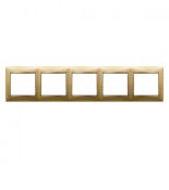 (770305) Valena Рамка 5 Постів Матове Золото, Legrand