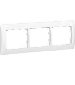 (771003) Galea Life Рамка 3 Пости Горизонтальна; колір White, Legrand