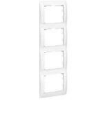 (771008) Galea Life Рамка 4 Пости Вертикальна; колір White, Legrand