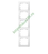 (771009) Galea Life Рамка 5 Постів Вертикальна; колір White, Legrand