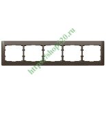 (771205) Galea Life Рамка 5 Постів Горизонтальна; колір Dark Bronze, Legrand