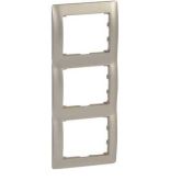 (771407) Galea Life Рамка 3 Пости Вертикальна; колір Titanium, Legrand