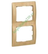 (771966) Galea Life Рамка 2 Пости Вертикальна; колір Maple, Legrand