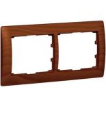 (771972) Galea Life Рамка 2 Пости Горизонтальна; колір Cherry wood, Legrand