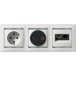 (774332) Valena Розетка TV-R зірка 1,5дБ Слонова кістка, Legrand