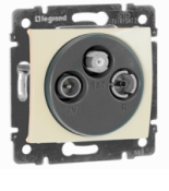(774335) Valena Розетка TV-R-SAT зірка 1,5дБ Слонова кістка, Legrand