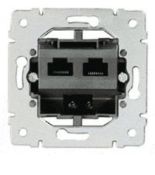 (775937) Galea Life Розетка телефонна 2 х RJ45 ISDN (4 контакта), Legrand