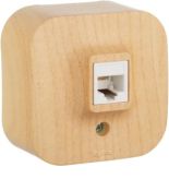 (782274) Quteo Розетка RJ11, Дерево, Legrand