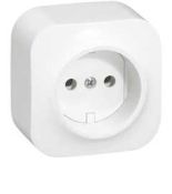 (782410) Forix Розетка 2К без шторок, Білий, Legrand