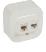 (782421) Forix Розетка RJ11+RJ45 кат5 UTP Білий, Legrand