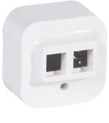 (782426) Forix Адаптер Keystone подвійний Білий, Legrand