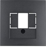 (10331606) Накладка для розеток для гучномовців, USB-розеток, антрацит S.1, Hager