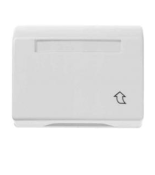 (11550102) Рамка 1Х з кришкою з полем д/надпису, високий варіант, біла, ARSYS, Hager