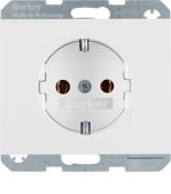 (47157009) Розетка з з/к, пол.білизна, 16А/250В K.1, Hager