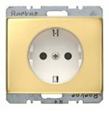 (47340002) Розетка з з/к, зах.контактів, золото, 16А/250В ARSYS, Hager