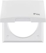 (918282599) Рамка 1Х з кришкою з написом IP44, пол.білизна, Integro, Hager