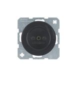 (6167032045) Розетка без з/к, 16А/250В, чорна, R.x, Hager