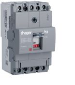 (HDA025L) Автоматичний вимикач x160, In=25А, 3п, 18kA, Тфікс./Мфікс. , Hager