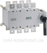 (HI458) Перемикач корпусний трьохпозиційний I-0-II, 4п 630А, Hager