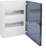 (VS212TD) Щит з/у з  прозорими дверцятами, 24 мод. (2х12), GOLF, Hager
