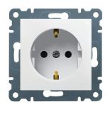 (WL1050) Розетка з з/к Lumina, біла, 16А/230В , Hager