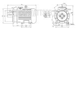 008 for M2AA80_IE2 IM 2101 лапы/фланец, IEC малый фланец, из IM 1001 (B34 из B3).