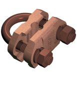 (2CTH0CRH4020) ANTENNA MAST ARRESTER EARTH ROD CLAMP D. 15-20MM & TAPE 30X2MM, ABB